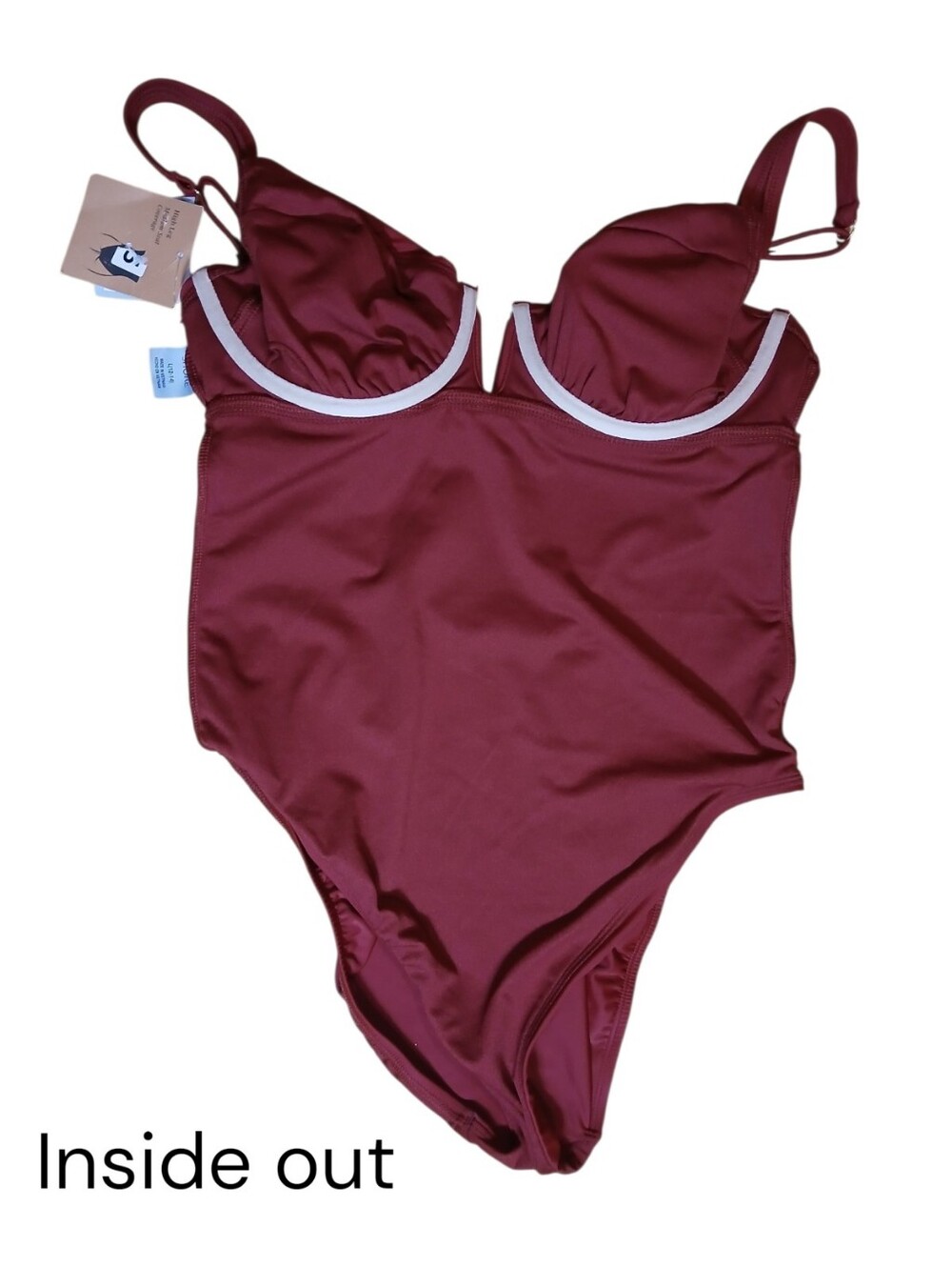 NWT Rust Red High-Leg Underwire - Picture 9 of 11